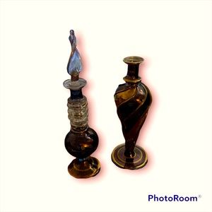 💕💎Handblown Glass Perfume Decanters w/1 dauber💕💎